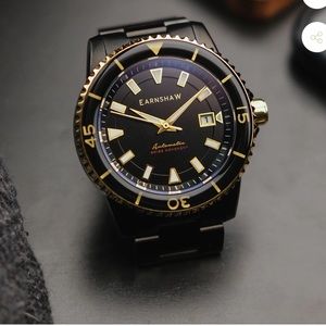 Thomas Earnshaw Fanshawe Caspian Black Swiss: Retail: $1,300